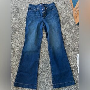 Lauren Conrad Super high rise flare size 10 Blue Denim Jeans